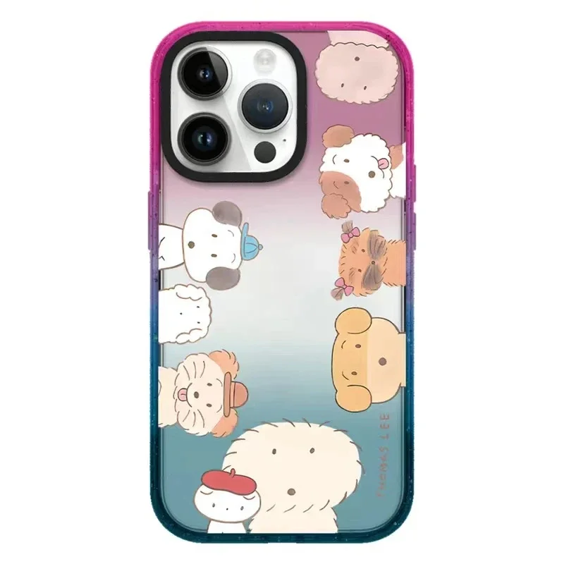 

Cute Animal Colorful Border Phone Case Cover for IPhone 11 12 13 14 15 Pro Max Case for IPhone 14 Pro Max