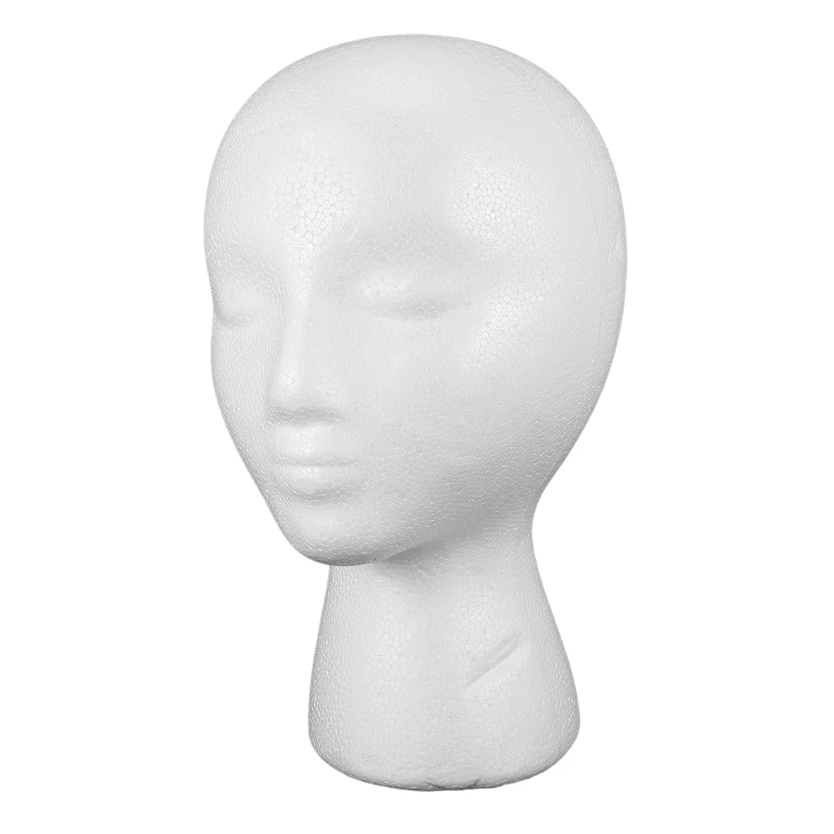 Y14AFoam Mannequin Wig Head Display Hat Cap Wig Holder White Foam Head