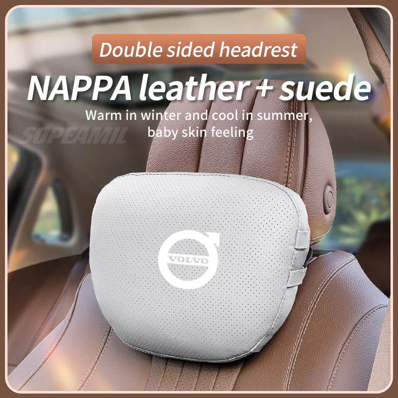 

For Volvo XC40 XC60 XC70 XC90 C30 S40 S60 S80 S90 V40 V60 V70 V90 Car Headrest Neck Support Seat Lumbar Cushion Soft Neck Pillow