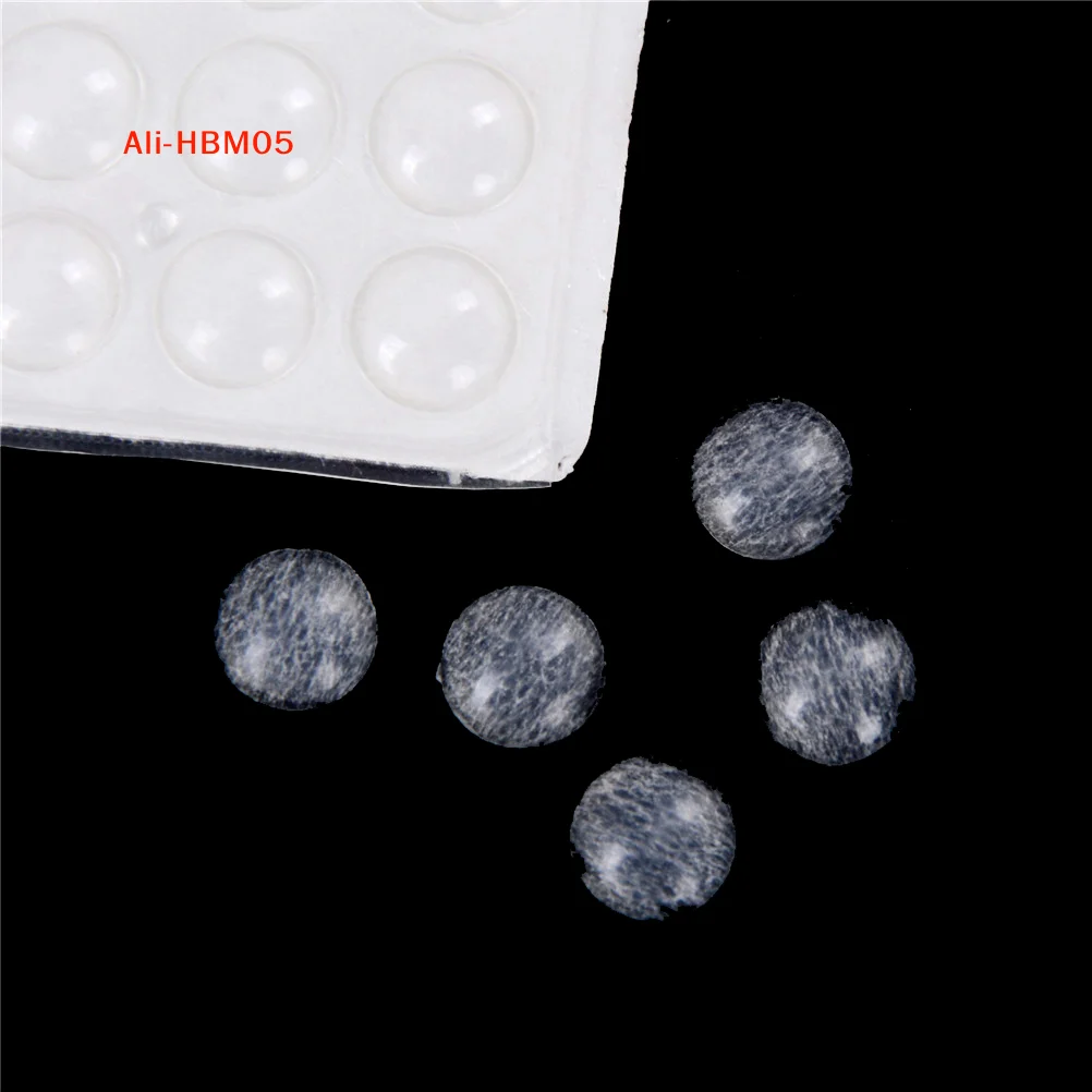 (HB05) 300Pc Damper Pad Self Adhesive Round Silicone Rubber Bumper Soft Transparent Anti Slip Shock Absorber Feet Clear Pad