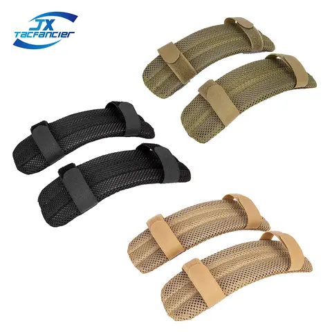 전술 어깨 스트랩 패드 메쉬 폼 패드 소프트 쿠션 경량 배낭 슬링 스트랩 사냥 조끼 액세서리