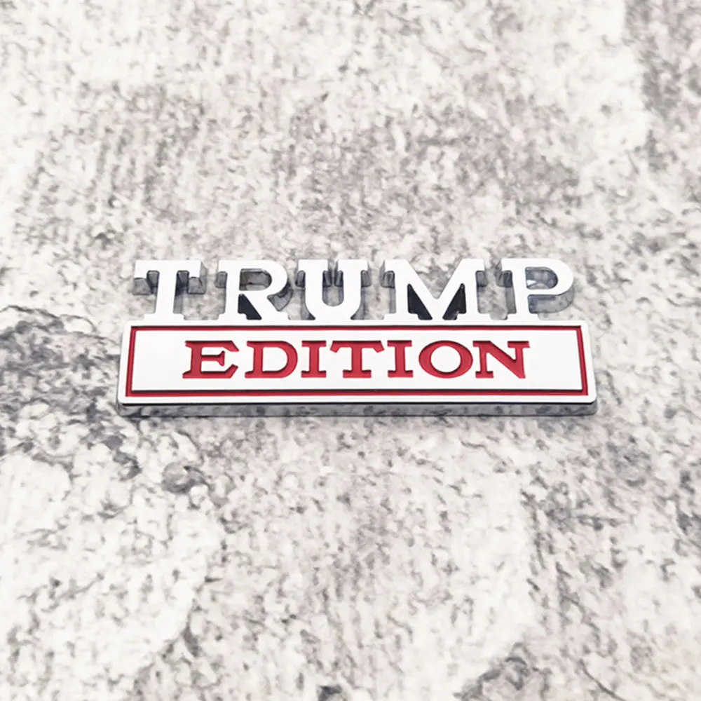 1pc Trump Edition Car Decorative Stickers Car Body Emblem Badge Decal Universal Car Stickers Auto Exterior Styling Accessories