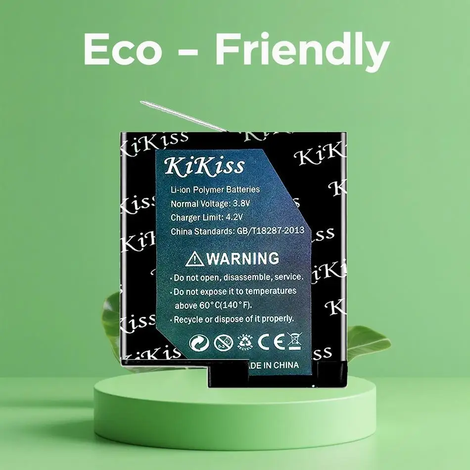 

Аккумулятор Kikiss 2000 мАч AHDBT-501 для камеры Gopro Hero 7 6 5