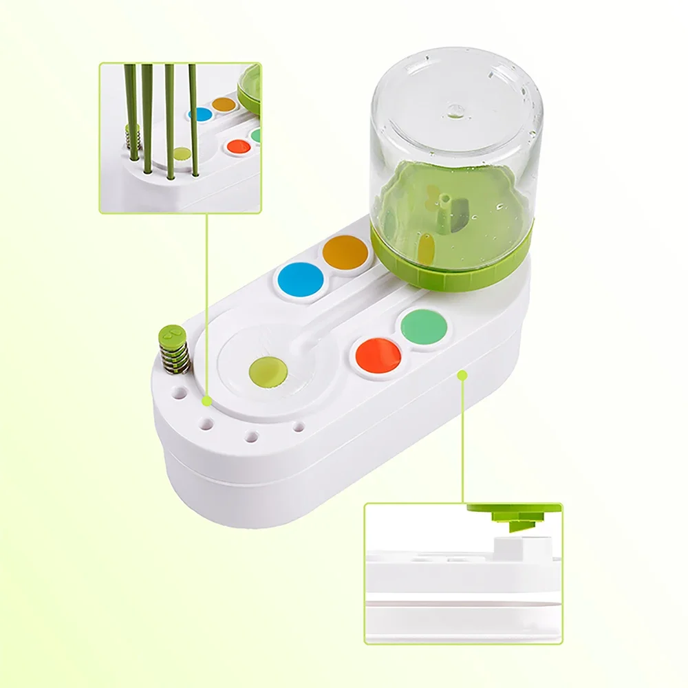 

New 1PC Paint Brush Cleaner With Drain Button Automatic Water Circulation Paint Brush Cleaning Machine Cleaning Bucket Art Tool
