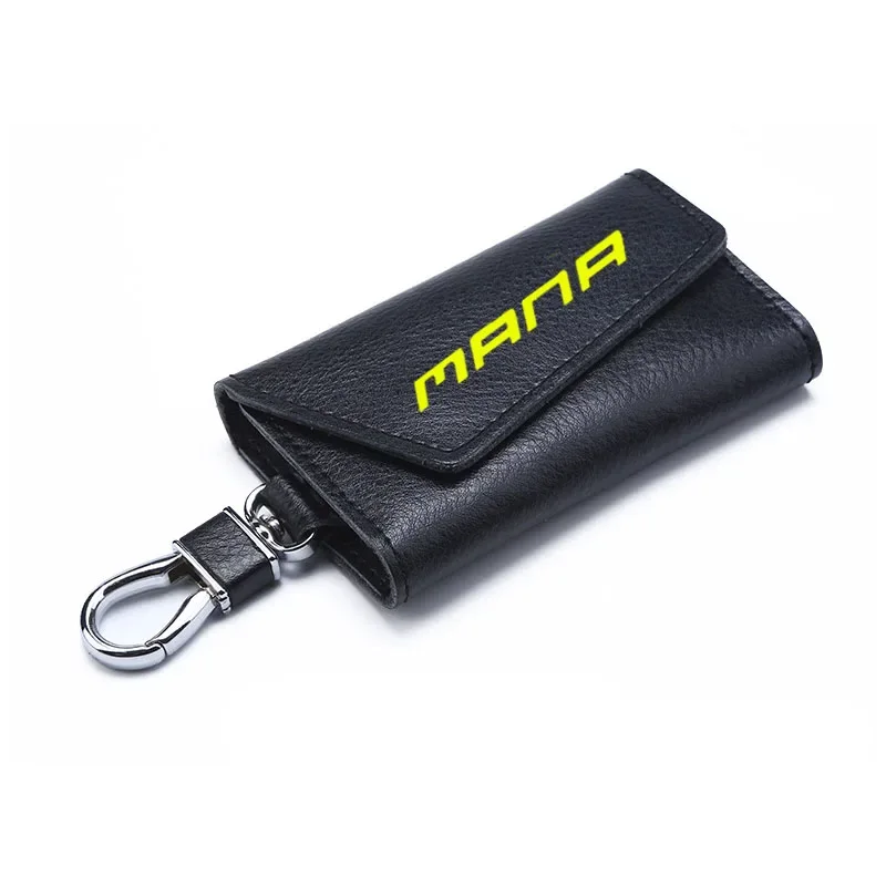 

3D cowhide Key key case Holder Chain Collection Keychain for Aprilia MANA 850 GT Logo Motorcycle Badge Keyring