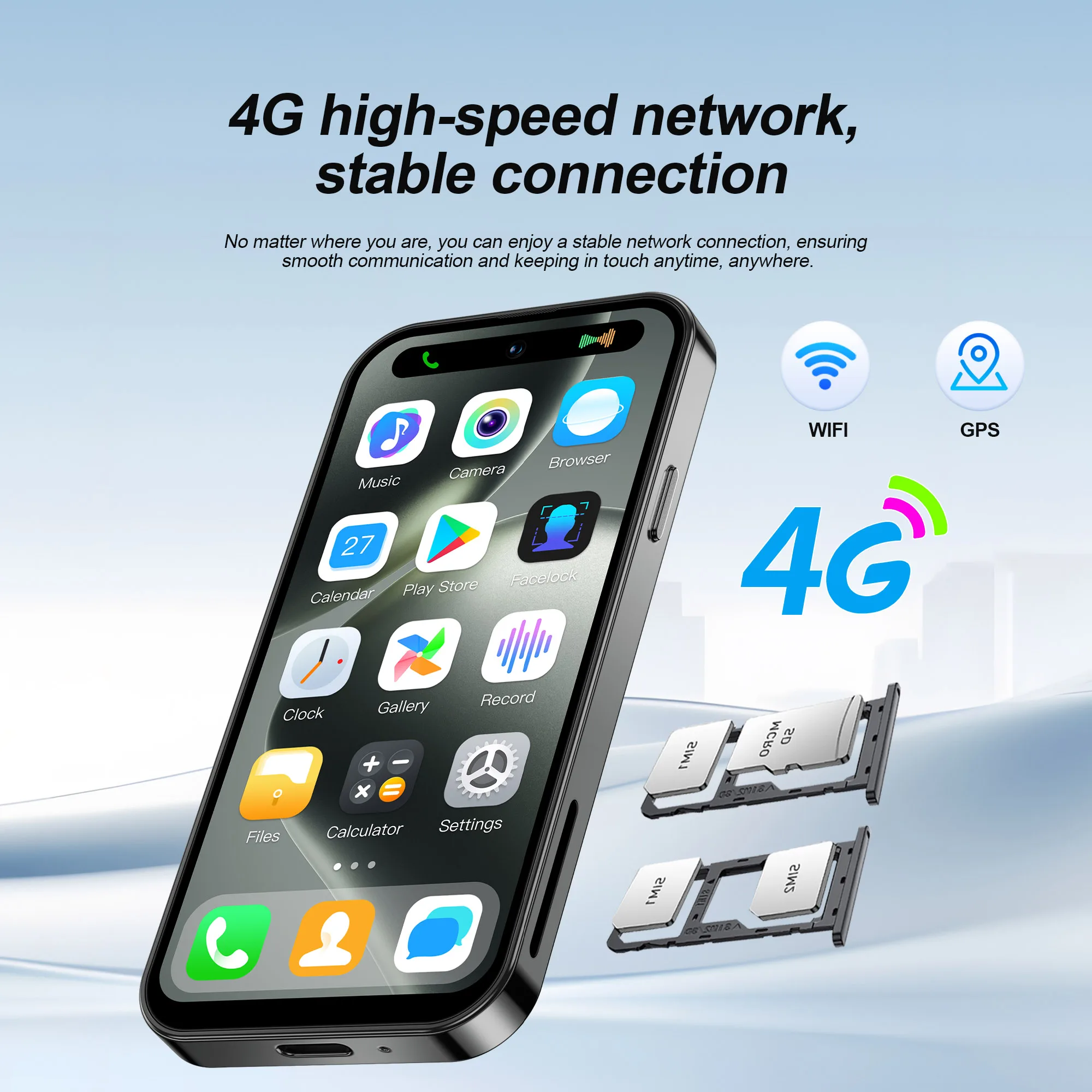 SERVO S16 MINI Android Pocket Smartphone 4G LTE 16GB/64GB ROM Play Store WhatsAPP WiFi Hotspot Dual SIM 4.0" Display Small Phone