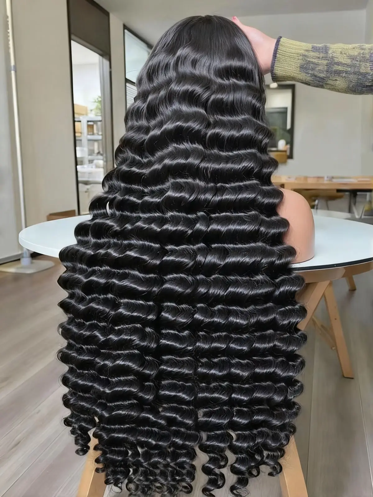 

Парик из натуральных волос 200% Loose Deep Wave 13x6 с HD-кружевной передней частью, 30-38 дюймов, бразильские кудрявые волосы Water Wave, для женщин