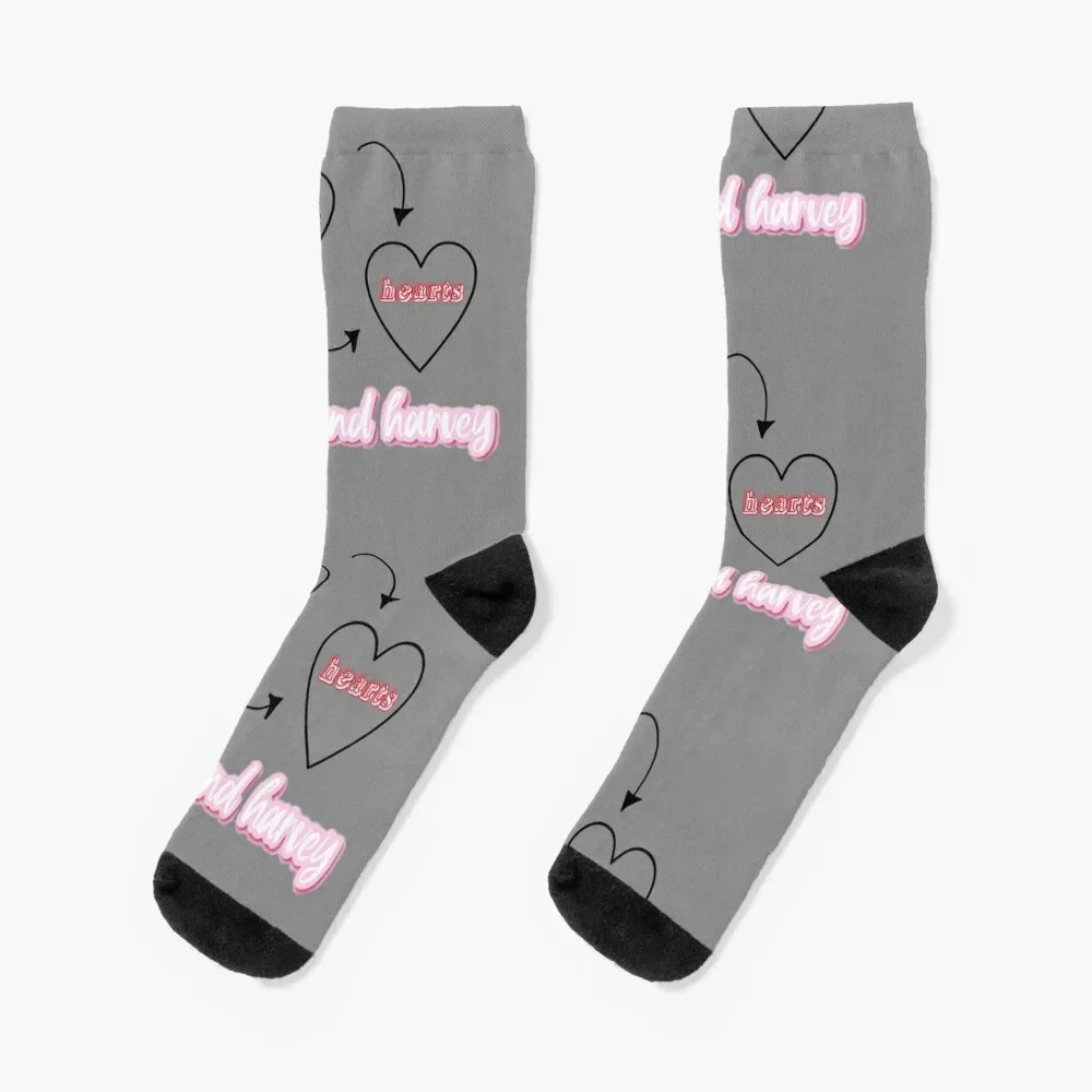 Max and harvey trade hearts art Socks New year's snow Antiskid soccer anime Socks Girl Men's