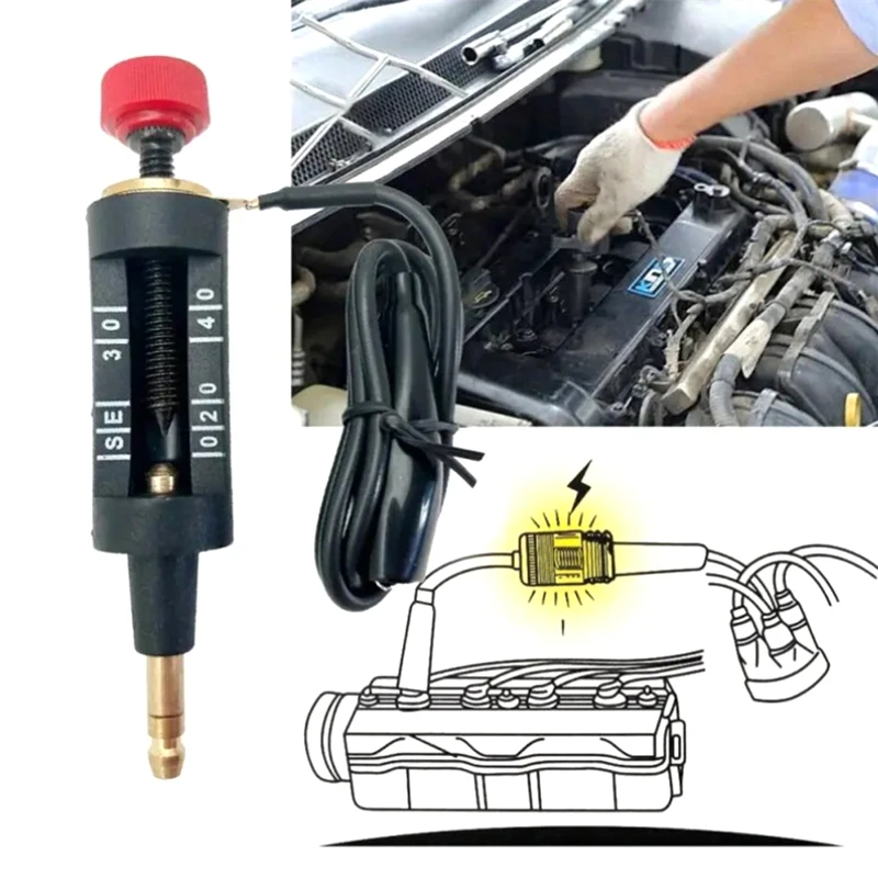 Spark Plug Tester Adjustable Ignition Coil Tester Diagnostic Tools For Ignition System Car Tester For Spark Car Tools