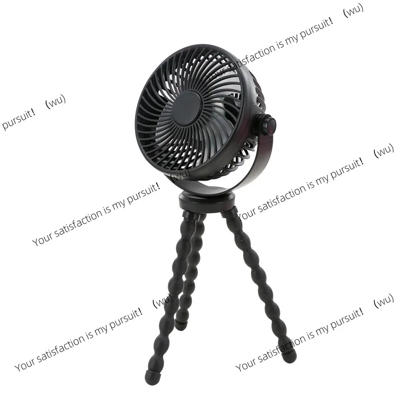 Custom Mini Octopus Stroller Fan Portable Handheld Baby Car Accessory With Night Light