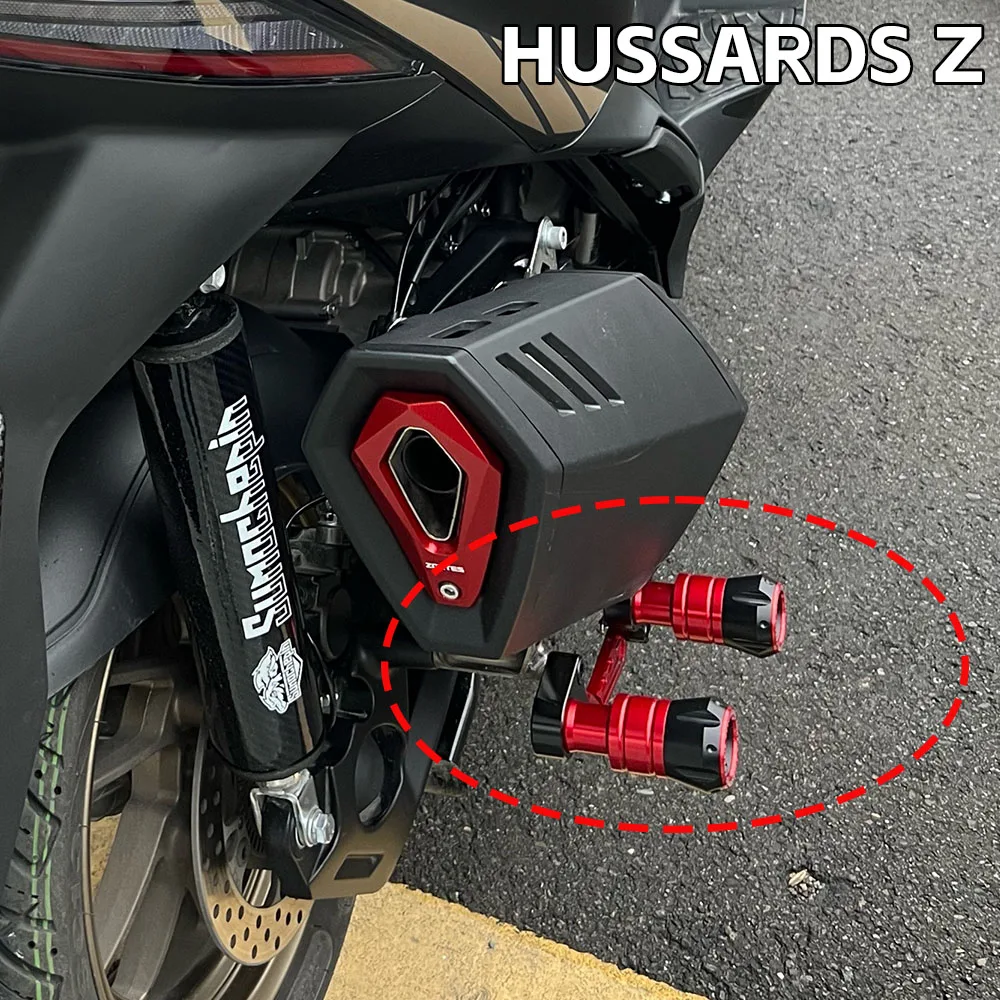 For ZONTES 368G 368 G 368 368E 2024 2025 Motorcycle Falling Protection Exhaust Slider Crash Pad Slider 368G Zontes Accessoires