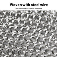 Cut Resistant Stainless Steel Gloves Working Safety Gloves Metal Mesh Anti Cutting For Butcher Worker