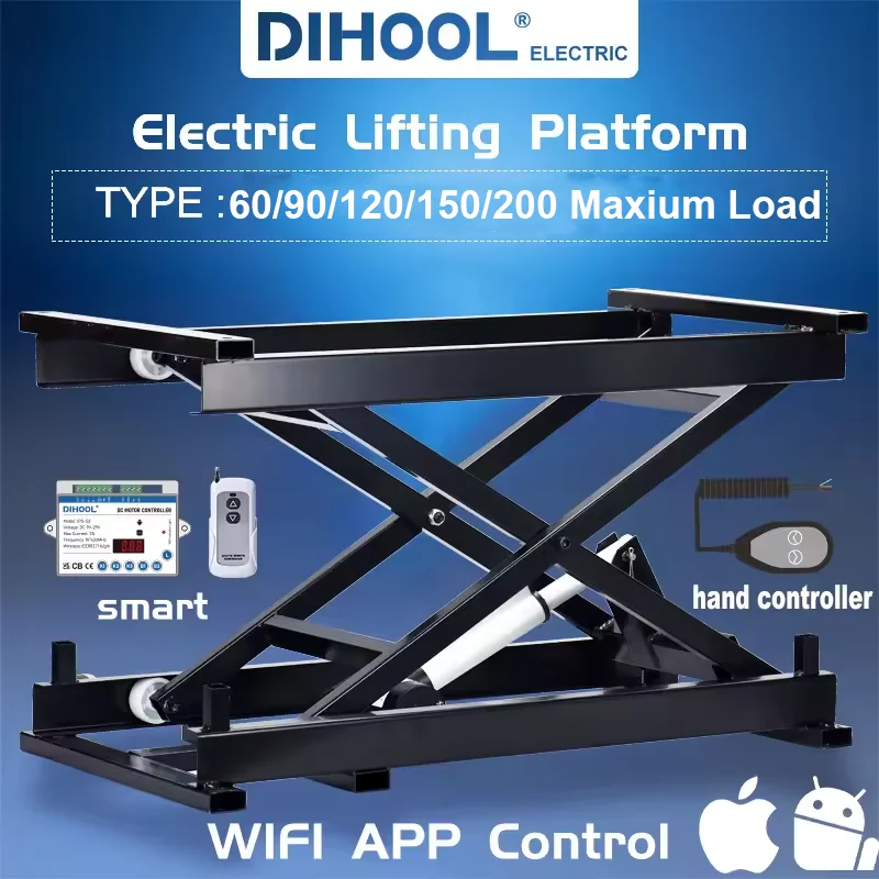 Elektrische Schere heben Couch tisch Mechanismus 12V 24V Top Labor Computer Rollstuhl verstellbare Hub heber Plattform