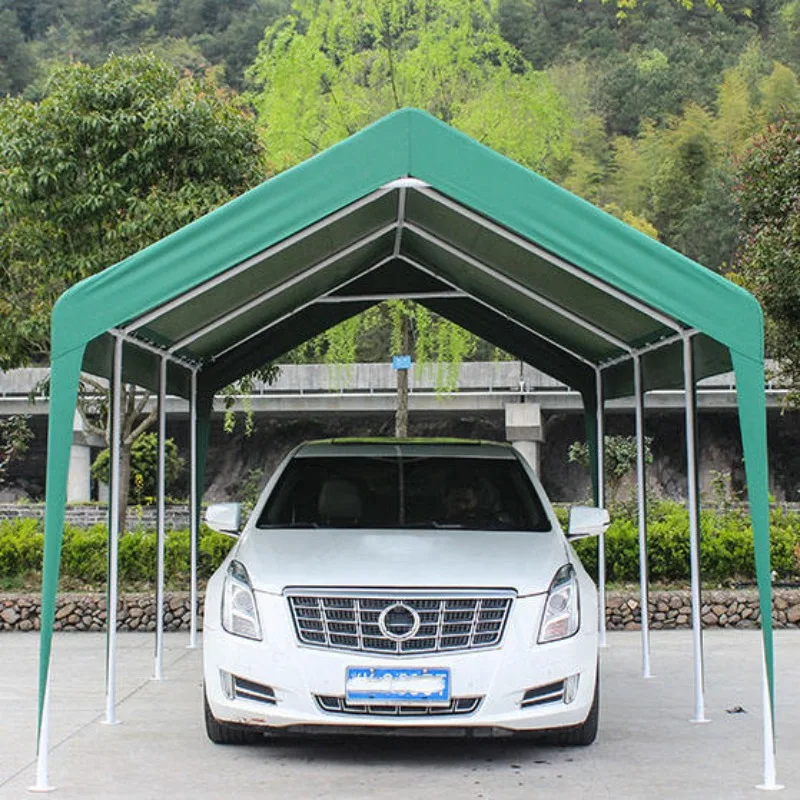 

Портативный автомобильный тент-укрытие: водонепроницаемый, с защитой от УФ-лучей, для парковки на улице, легко устанавливаемый, для хранения автомобиля, гараж-тент