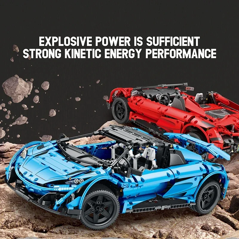 

1866PCS Spider 675LT Remote Control Racing Car Building Blocks 1:10 Scale City Super Car Model Bricks Kids Toys Holiday Gifts