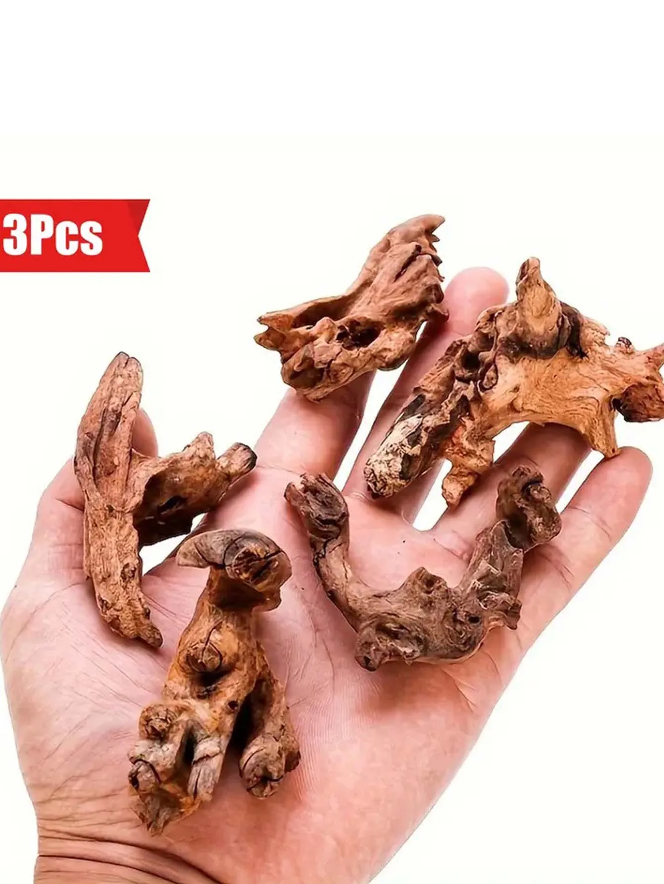 5-10CM Mały naturalny pniak drzewa Dekoracja akwarium Zatopione drewno Ozdoby krajobrazowe Dekoracja akwarium Różne kształty — zdjęcie 3