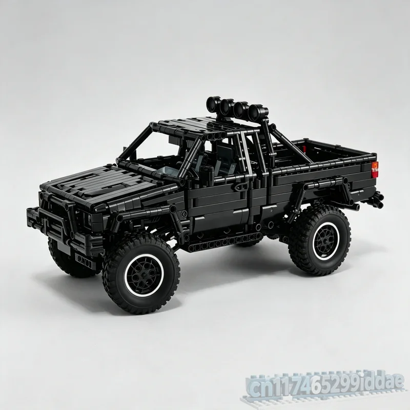 NEW 1472PCS Hilux Pickup Truck Adventure Vehicle Model Custom Building Blocks DIY Creative Assembly Toy Off Road Gift Collection