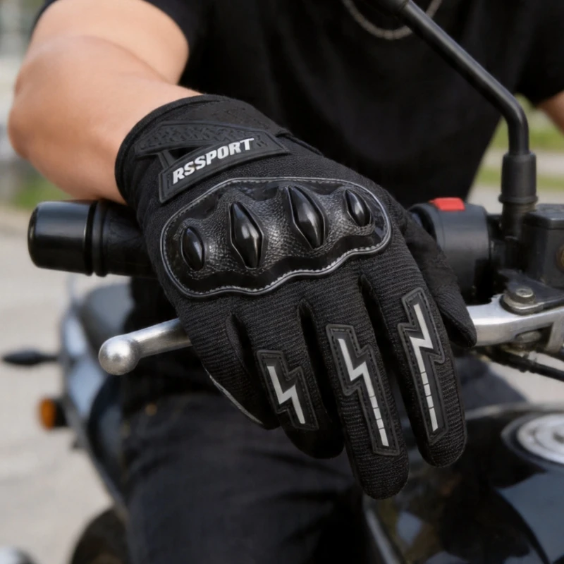 

Мужские и женские летние мотоциклетные перчатки с полными пальцами, дышащие, износостойкие, для уличной и внедорожной езды на мотоцикле, байкерские перчатки.