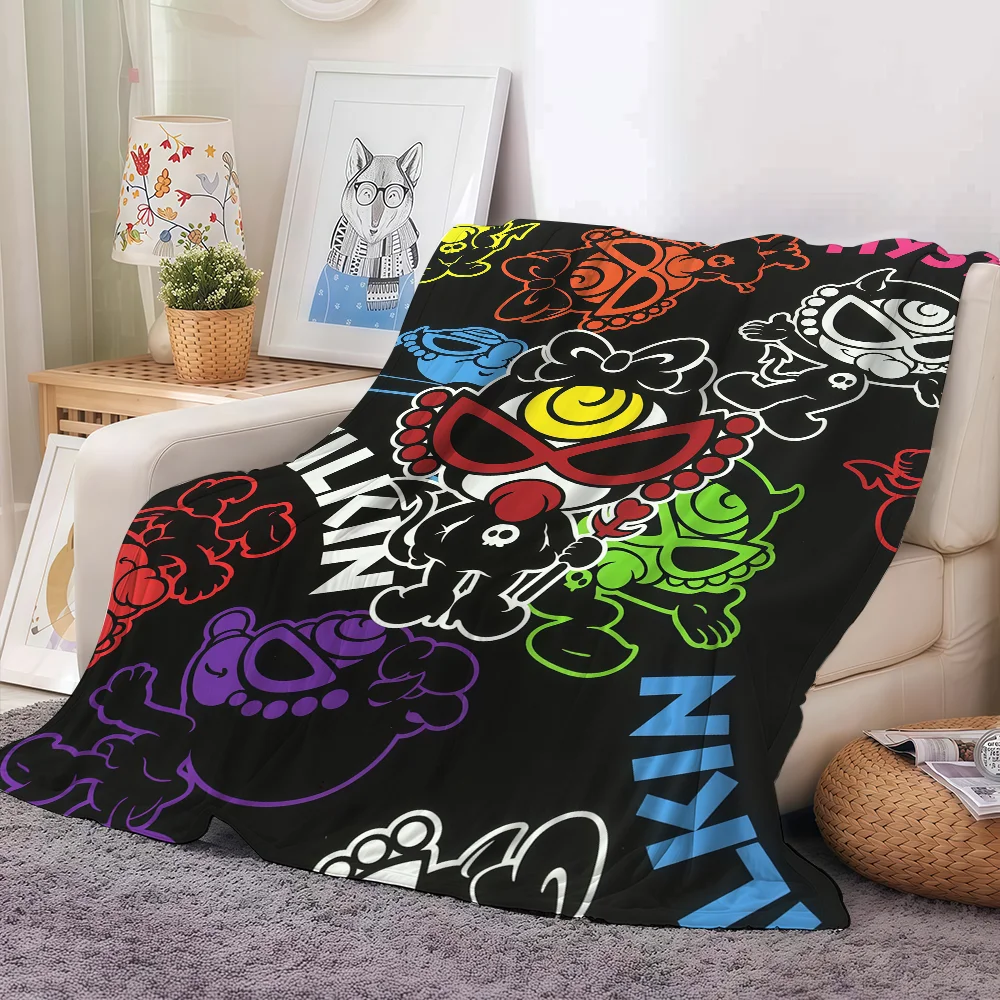 Fashion print H-Hysteric M-Mini Blanket For Sofa Office Bed Plane Travel Sleep Read Relax Camping Soft And Warm