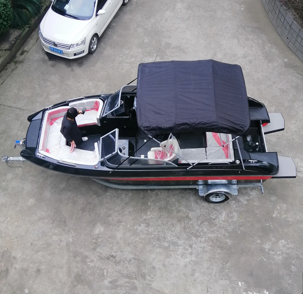 CE Approved Standard Accessories Features 19ft 6 Seat Sport Boat Commercial Boat Passenger Boat
