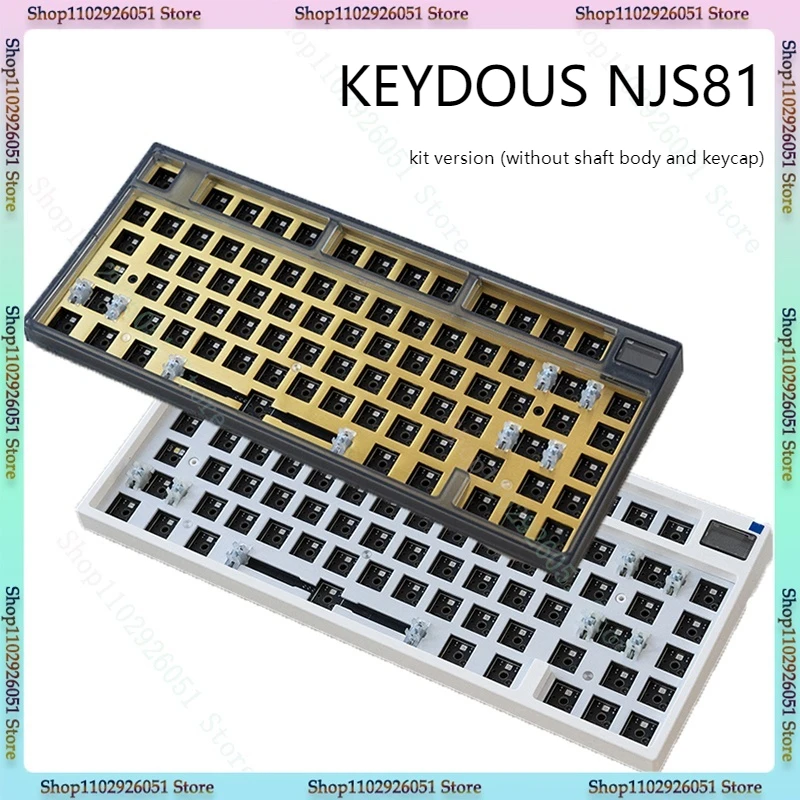 Keydous Nj81 기계식 키보드 키트, 무선 3 가지 모드, 맥 휴대용 핫 플러그, DIY 게임 키보드 액세서리, 남자친구 선물