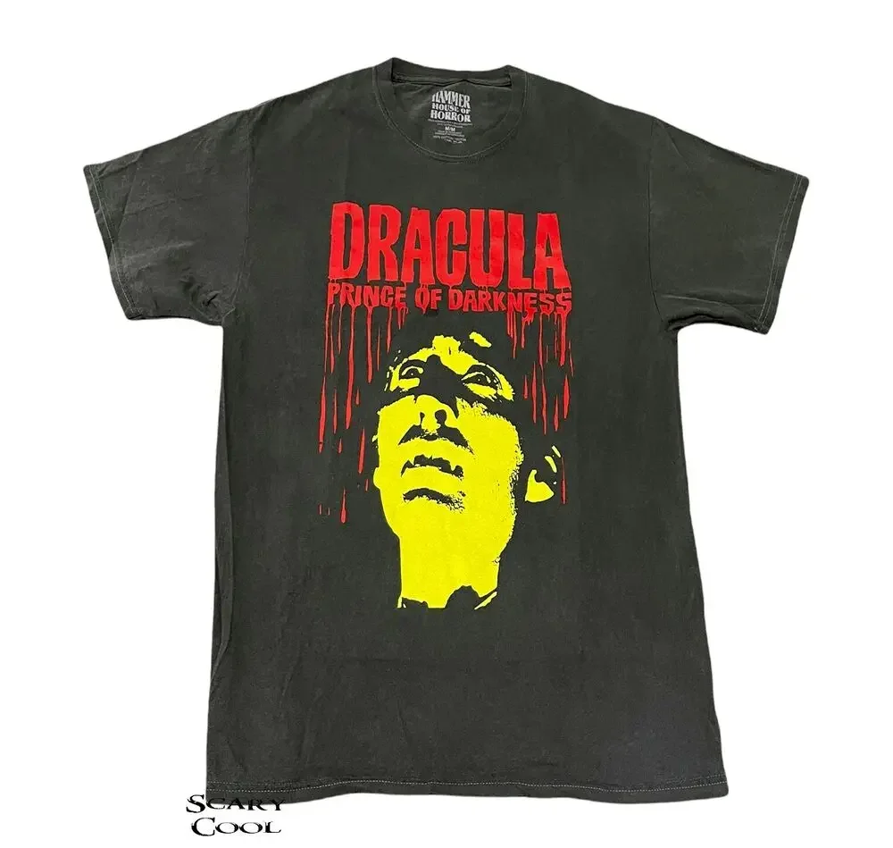 New Dracula Prince of Darkness Mens 1966 Throwback Vintage T-Shirt