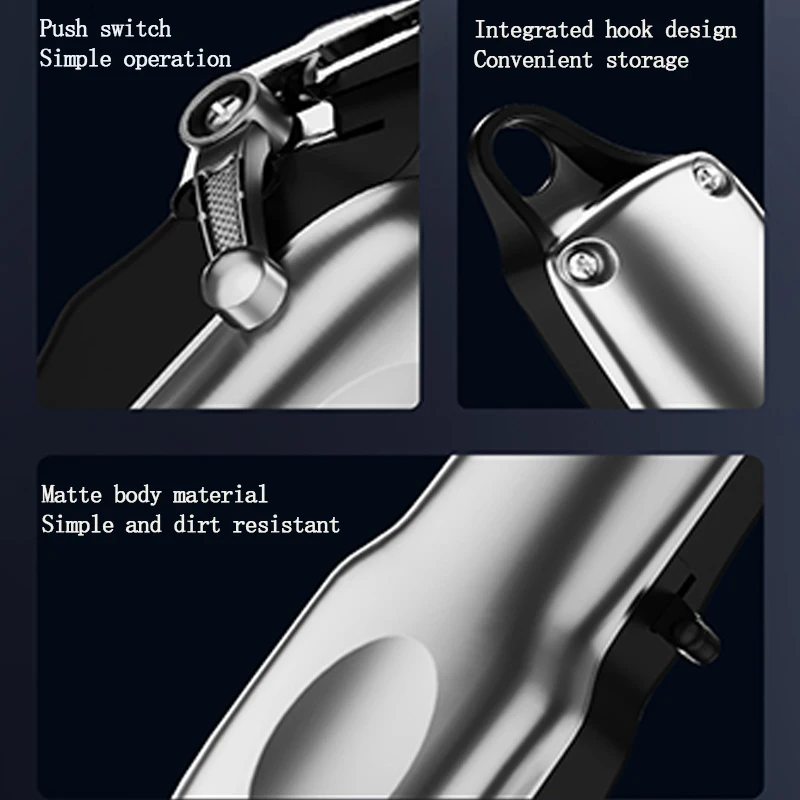 プロのメンズヘアトリマー彫刻ヘアトリマー充電式トラベルクリッパーコードレス金属クリッパー LED 表示画面