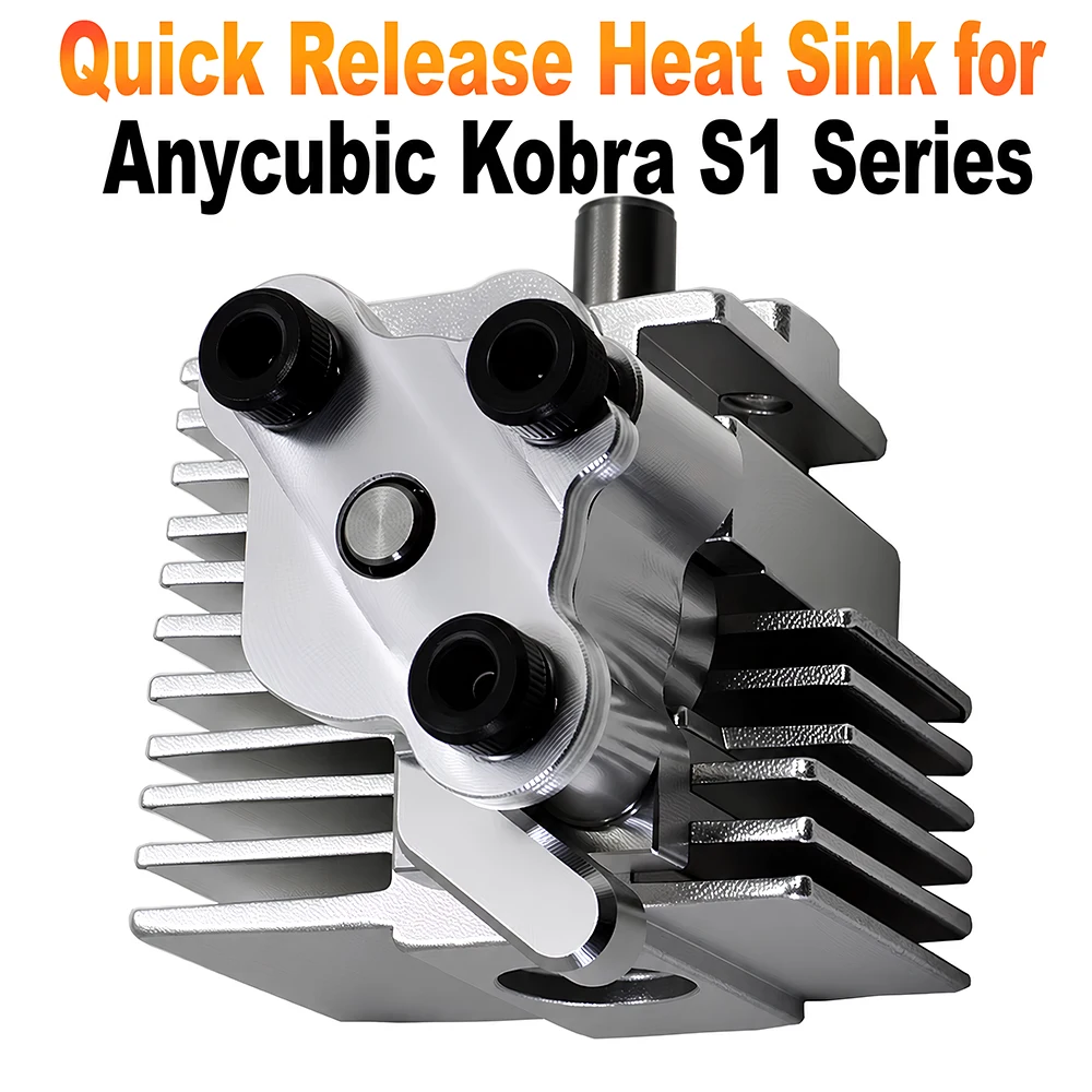 Image of Verbesserter Schnellwechsel-Kühlkörper-Ersatz, kompatibel mit Anycubic Kobra S1 S1C Combo 3D-Drucker Hotend-Kühlteil