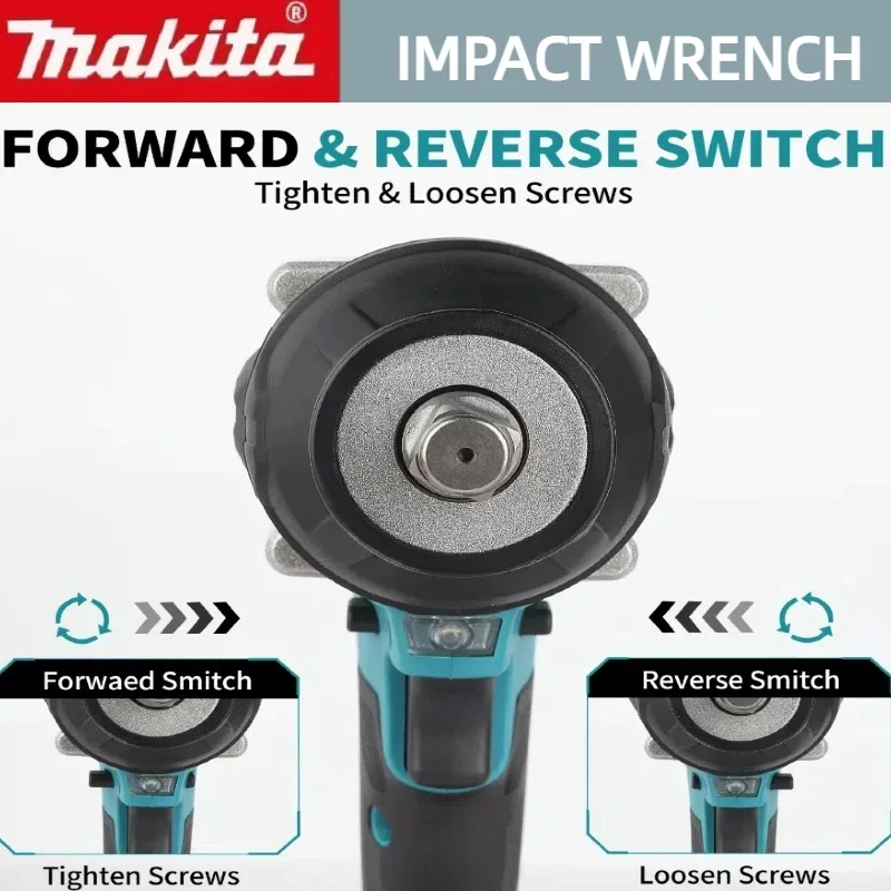 ماكيتا DTW700 مفتاح ربط لاسلكي 1000N.M مفتاح كهربائي بدون فرش مفك عزم دوران كبير أدوات كهربائية لإصلاح السيارات #5