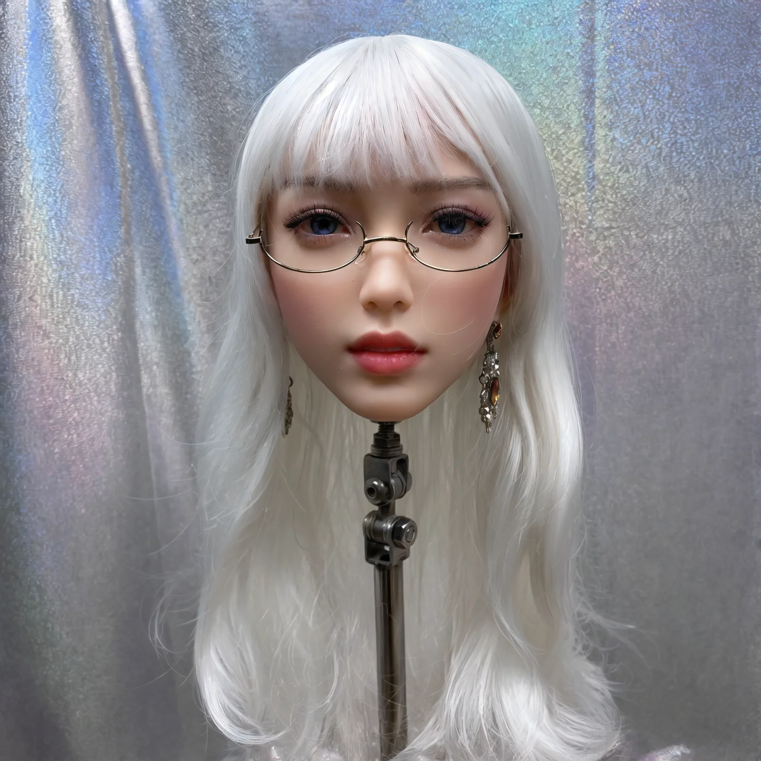 

New model of female large head,designed specifically for hairdresser training,suitable for both men and women,1:1adult model hea