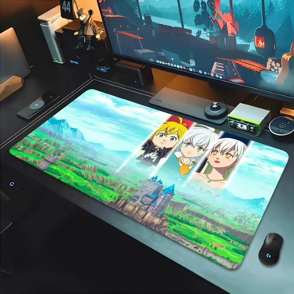 The Seven Deadly Sins Mouse Pad Gamer Keyboard Mat Pads Gaming Desk Protector Laptops Large Mousepad Cartoon Deskmat