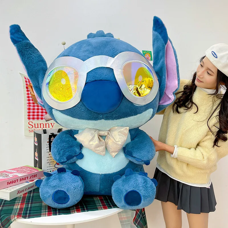 35 cm coole Sonnenbrillen-Stich-Plüschtier-Ornament – süßes, weiches, bequemes Kissen, Begleiter und Komfort, Puppenzimmer-Dekoration, Geschenk