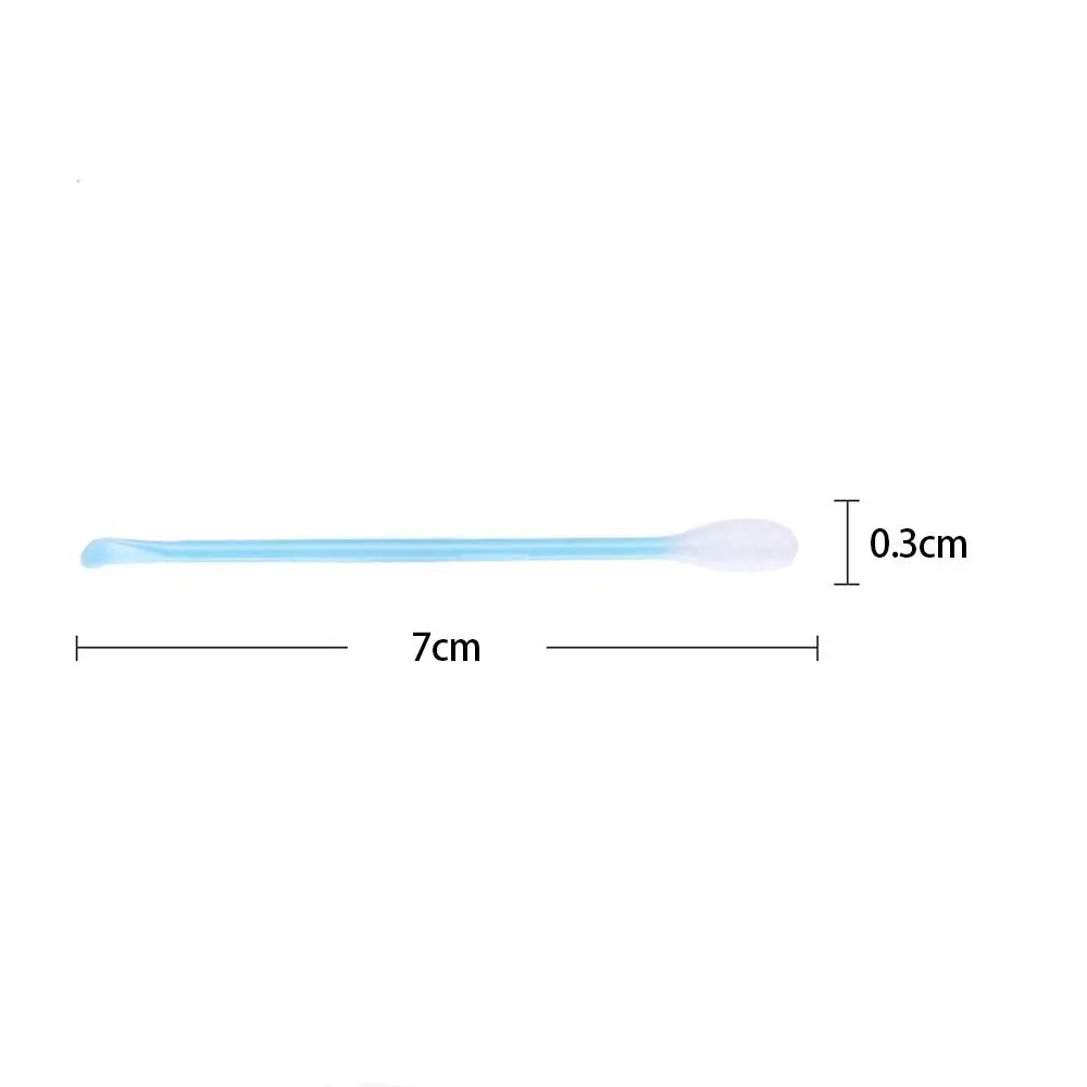 100Pcs High Quality Double-headed Ear Cleaner Plastic with Ear Spoons Cotton Swabs Disposable Soft Cleaning Cotton Bud Home