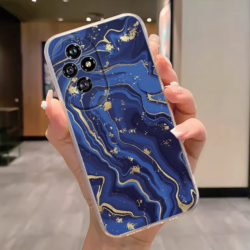 For Honor 200 400 Lite Pro Case 200 Smart Fashion Flowers Painted Black Cat Clear Silicone Phone Cover Fundas Cat Couple Coque