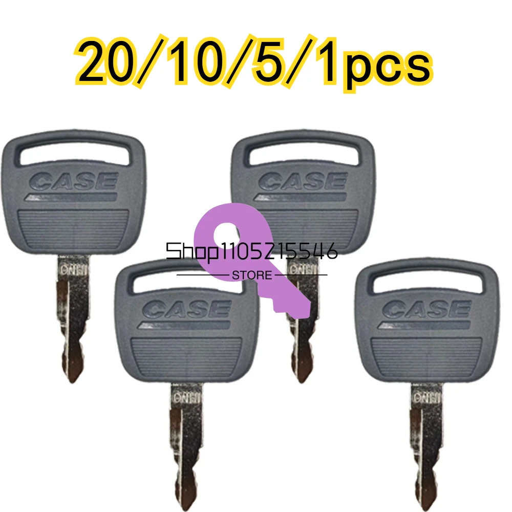 20/10/5/1pcs for Case Excavator Keys CNHI CASE210 240 360 330 460 470 Ignition Start Key Door Open Key New