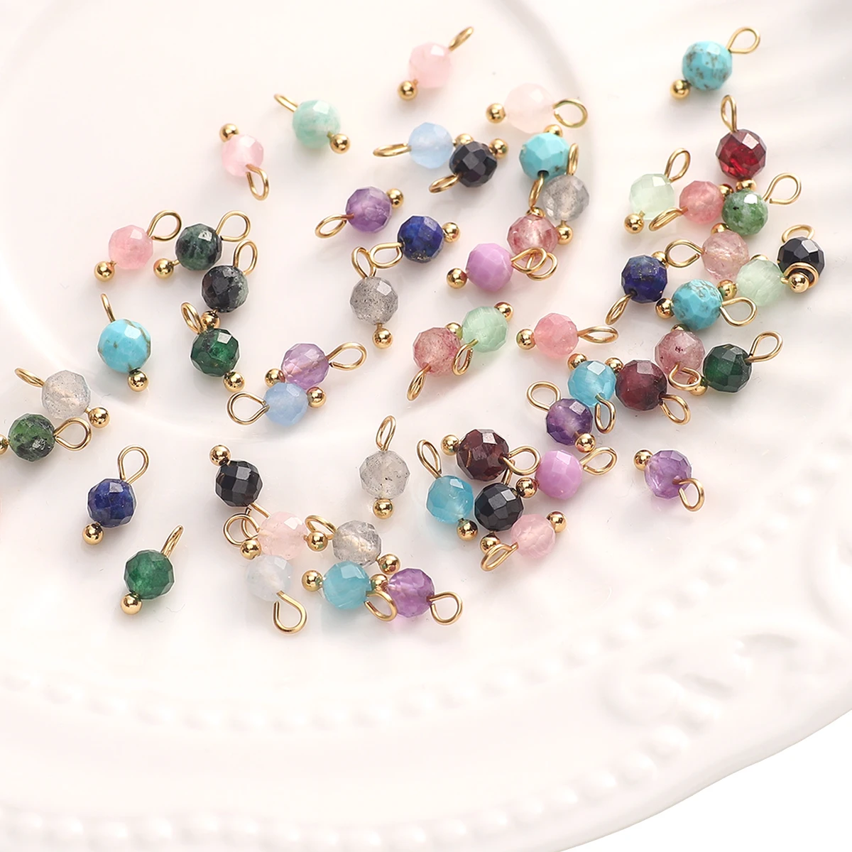 10 stuks 4mm gefacetteerde nat - Jewelry Making Gemstones recensie en prijs