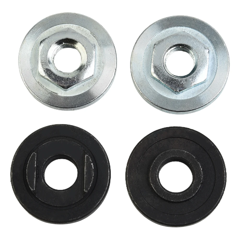 

Tools Pressure Plate 4pcs Anti-rust Anti-wear Black+Silver For Type 100 Angle Grinder Hexagon Nut Modified Splint