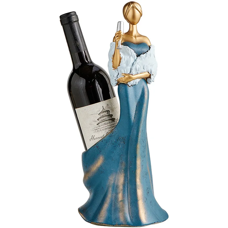 

Red wine rack TV cabinet Wine cabinet Living room entrance decorative ornament Resin red wine rack