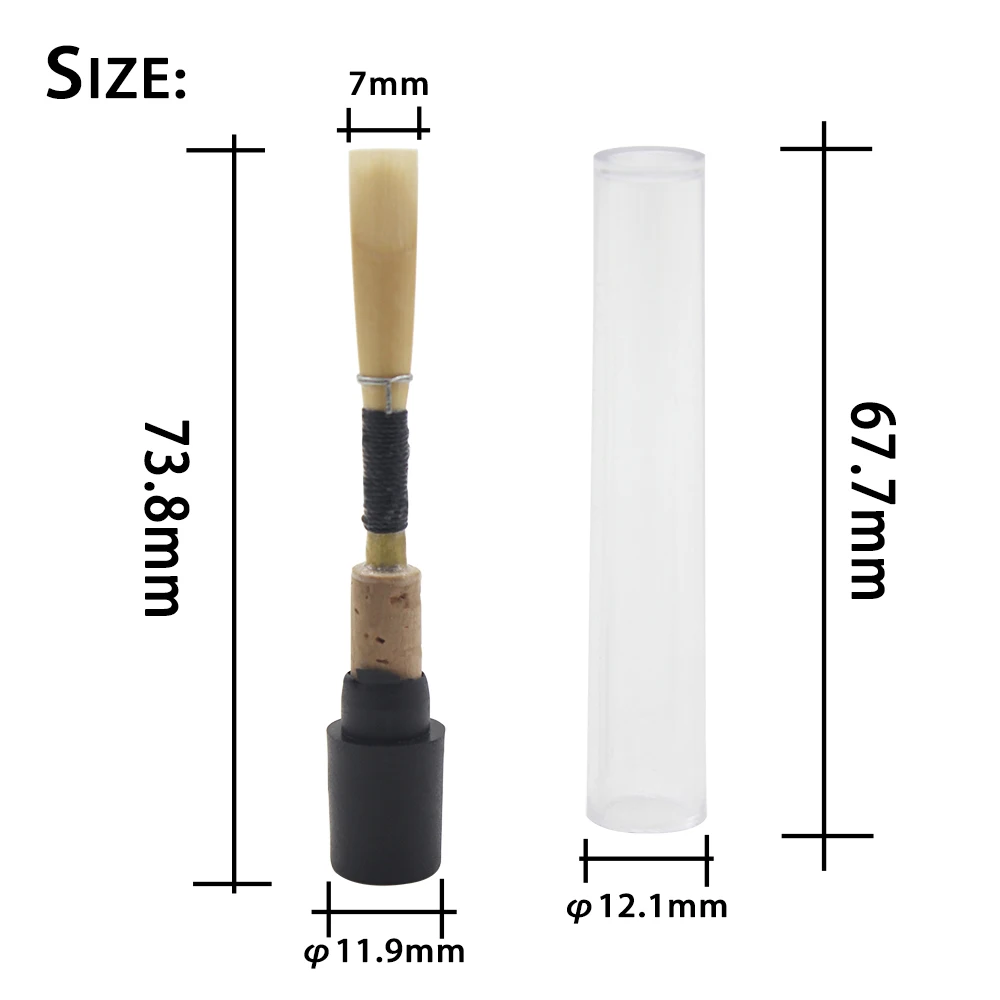 SLADE Oboenrohre, weiches Mundstück, handgefertigtes Oboenrohr, einzeln verpackt, Ersatzteile für Holzblasinstrumente, Ersatzzubehör – Detail 2