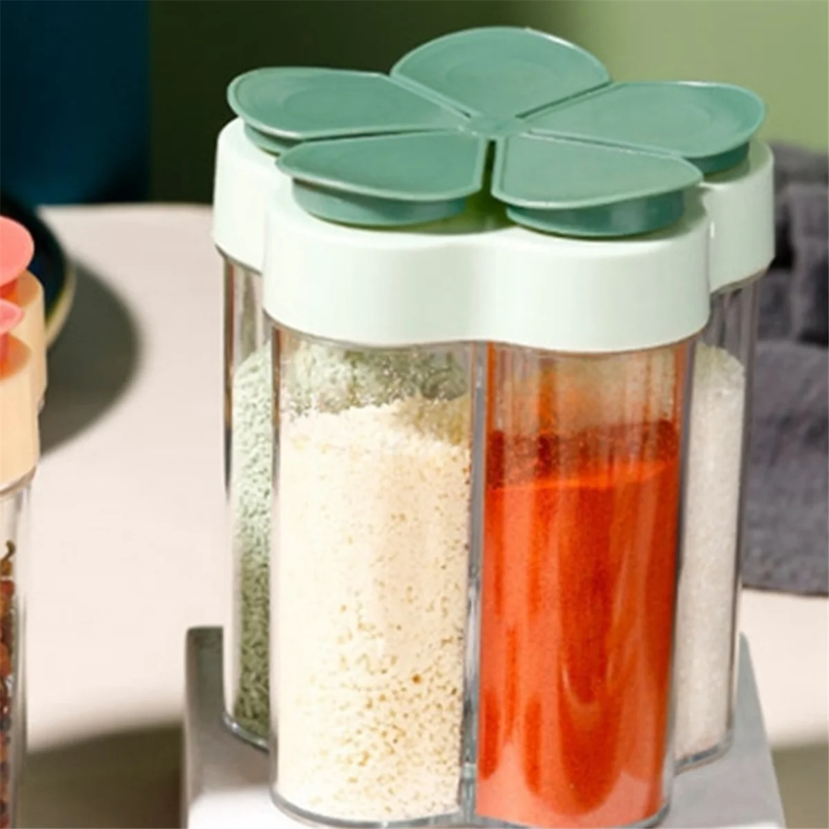 

ONCE Seasoning Jar Container Seasoning Bottle Spice Storage Box Outdoor Camping Seasoning Container Kitchen Gadget Set