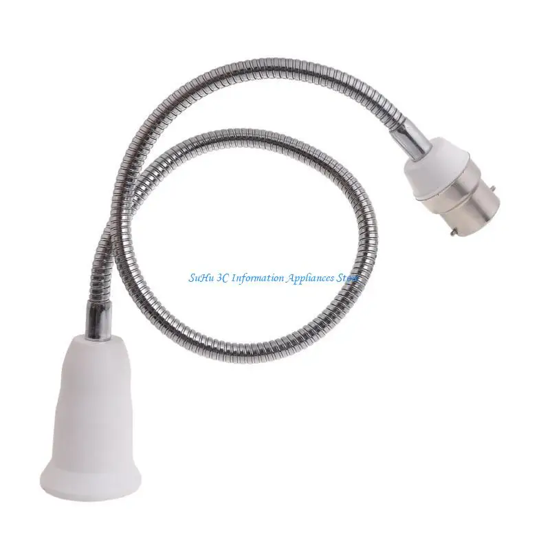 Adaptateur d'extension douille E27, Extension d'ampoule B22 à E27, extension douille Flexible pliable, col cygne