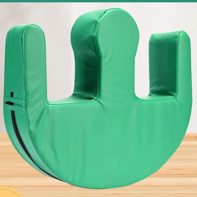 

U-shaped turning assistant Auxiliary Pad W Type Anti-Bedsore Bed Care Side Triangular Pillow Side Cushion with Straps