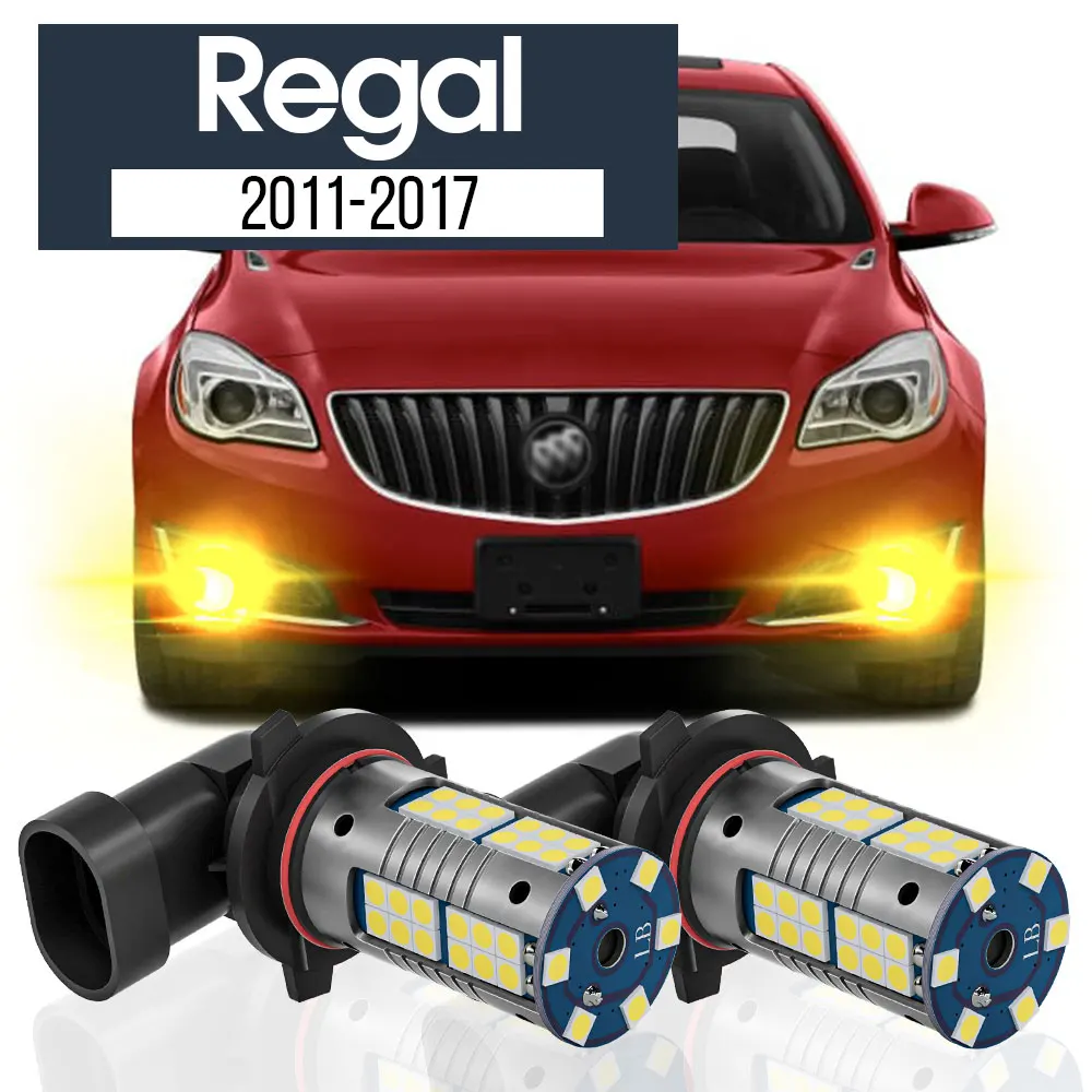 

2pcs LED Fog Light Lamp Blub Canbus Accessories For Buick Regal 2011 2012 2013 2014 2015 2016 2017