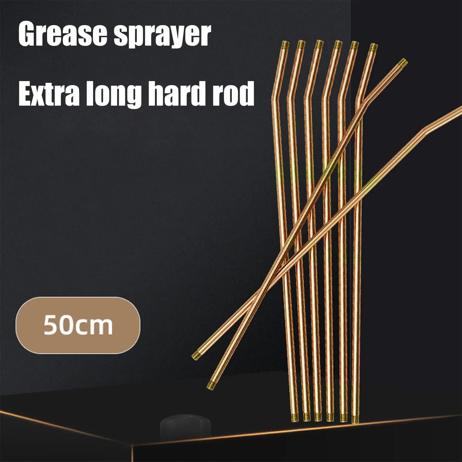 

Удлинительный шланг для смазочных ниппелей 19,6 дюйма, износостойкий металлический адаптер для смазки, аксессуар для ручного шприца для смазки, 1 шт.