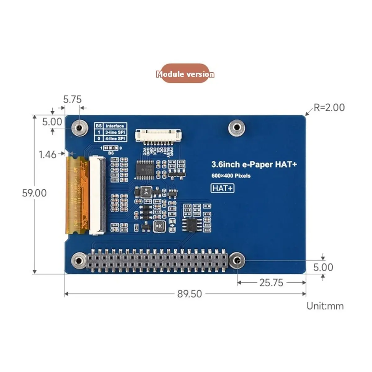 Can buy 3.6 Inch E-Paper Display Module E6 Full-Color SPI EPaper Screen 3.6inch E-Paper (E)