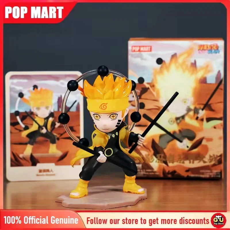 

Origina POPMART Naruto Fourth Great Ninja War Blind Box Anime Collectible Action Figure Naruto Uzumaki Decoration Gift For Boy