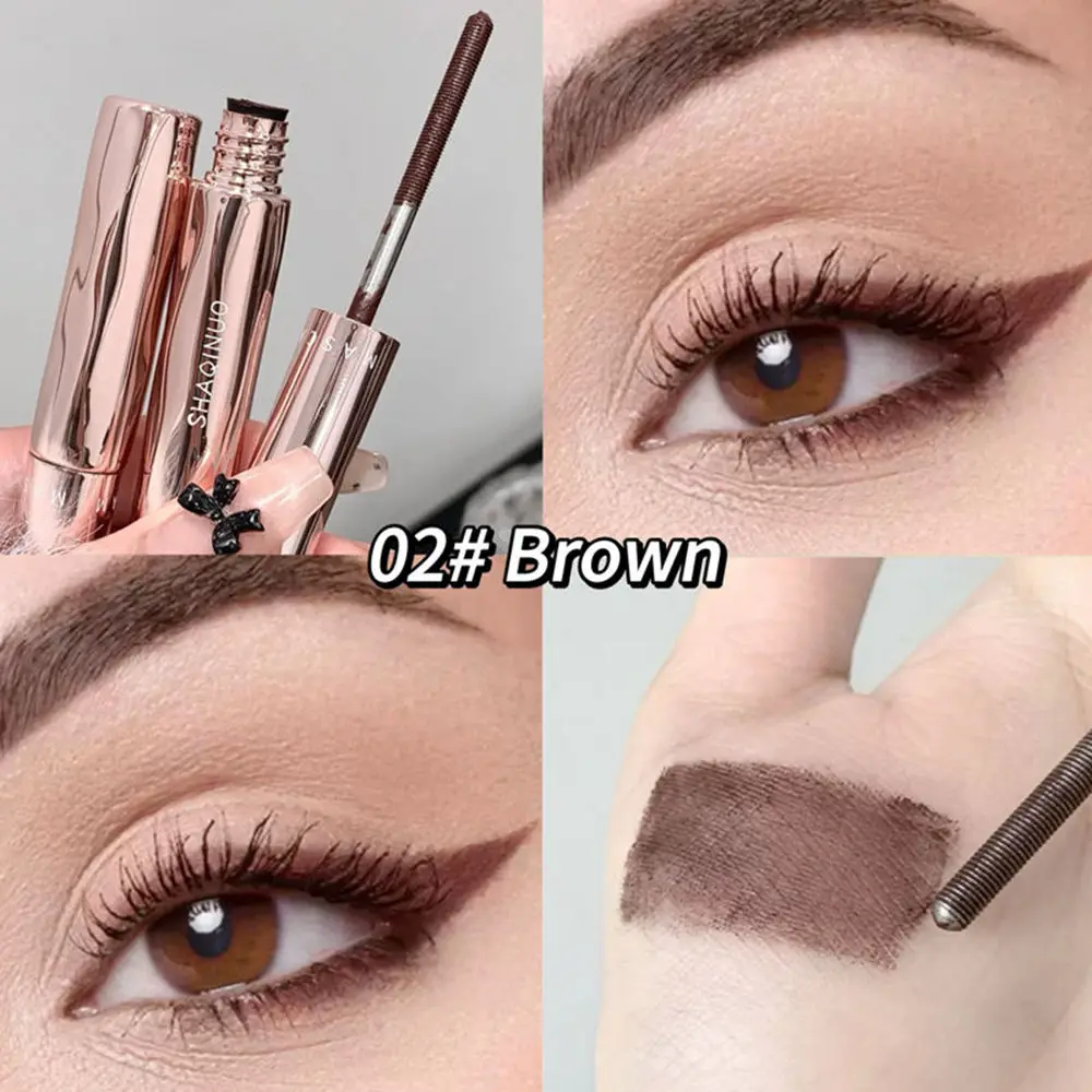 Black & Brown Volumizing Mascara Waterproof Sweat-resistant Mascara Long-lasting Formula For Thick Lashes