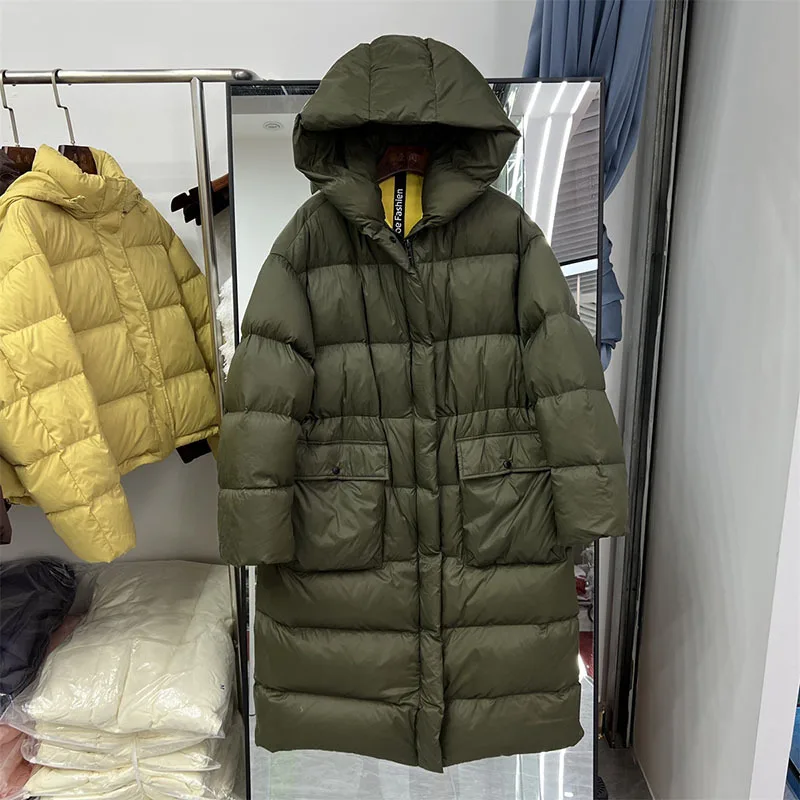 Fashion Thickness Puffer Coat Women Oversize Winter White Duck Down Jacket Ladies Puffy Warm Snow Parkas Female Outwear