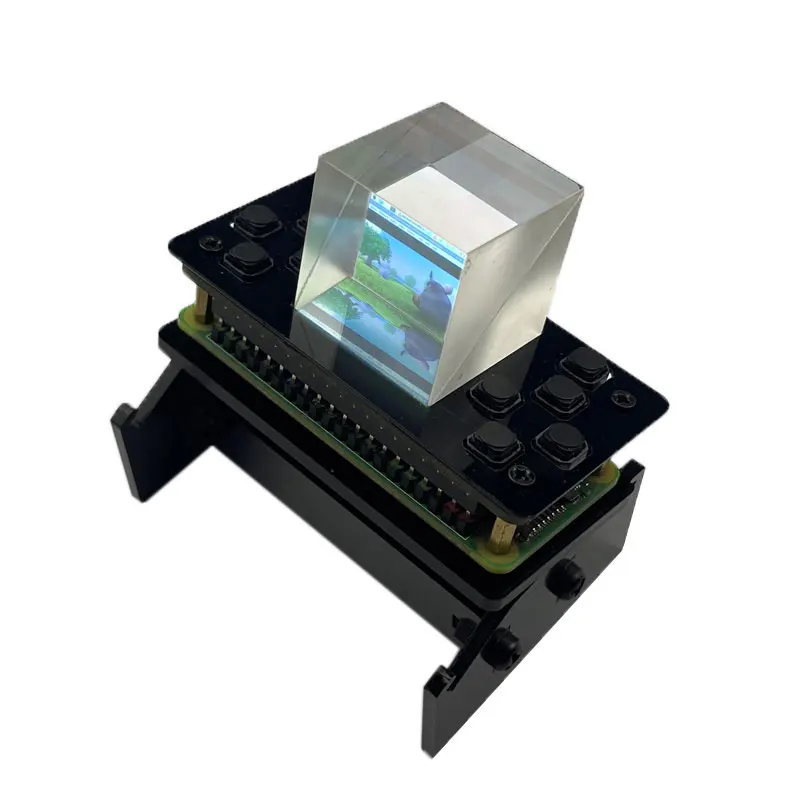 

Raspberry Pi 3D Display Transparent Screen Refractive Prism Game Mini TV For Raspberry Pi Zero