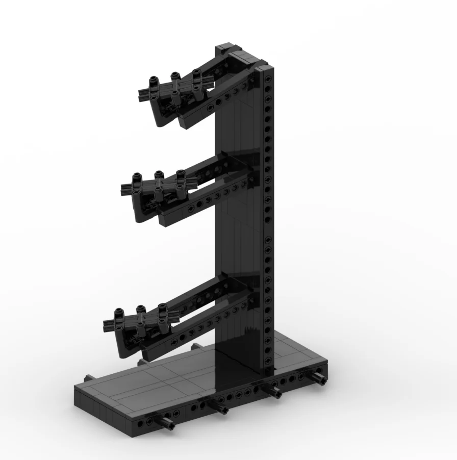 MOC DIY Rennwagen-Ständer Ausstellungsständer Bausteine Zusammengebautes Modell Ornamente Spielzeugbaustein Kompatibel mit Grundplatte 3385 65634 – Detail 11